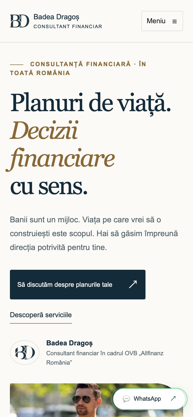 Previzualizare pe telefon: Dragoș Badea